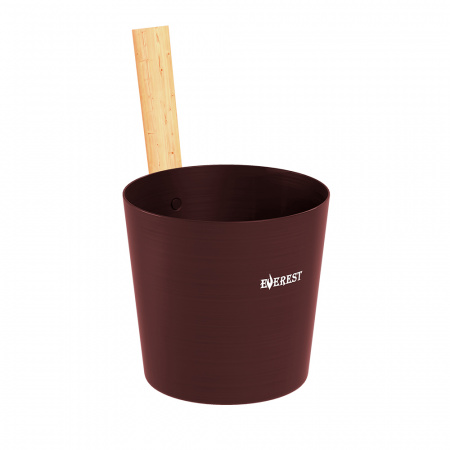 Шайка EVEREST 5л, алюминий, коричневый (brown) TG-46 (Везувий)
