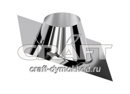 КРАФТ крышная разделка 15-30гр. (алюминий/304/0,5) Ф180 ГАЗ/Стандарт